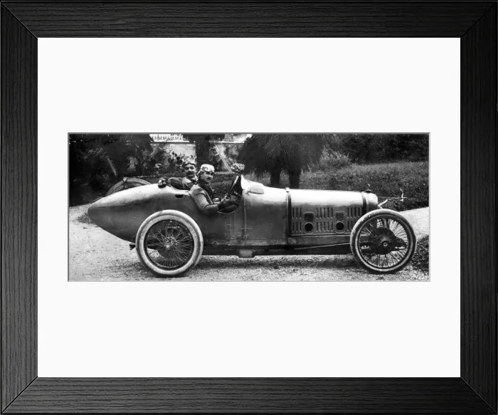 Framed Print : 1921 Ballot 3 litre, Jules Goux, Italian Grand Prix. Creator: Unknown Framed Print : 1921 Ballot 3 litre, Jules Goux, Italian Grand Prix. Creator: Unknown