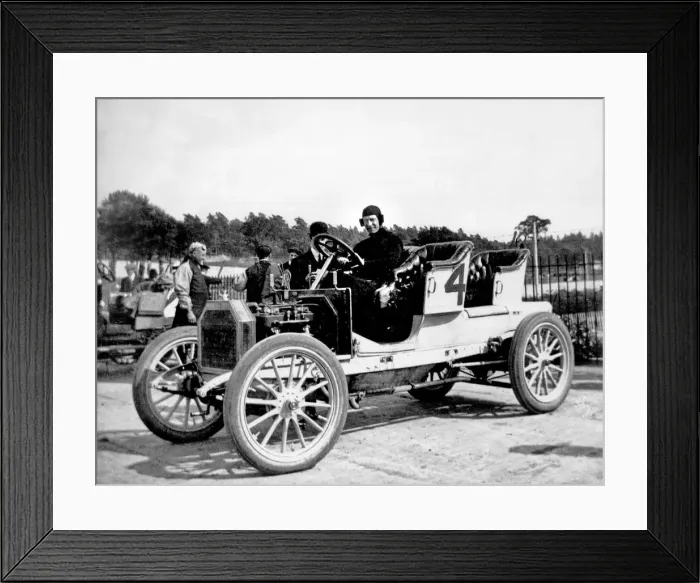 Framed Print : 1908 Buick at Brooklands. Creator: Unknown Framed Print : 1908 Buick at Brooklands. Creator: Unknown