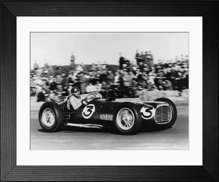 Framed Print : 1953 BRM V16 driven by Fangio at Silverstone. Creator: Unknown Framed Print : 1953 BRM V16 driven by Fangio at Silverstone. Creator: Unknown