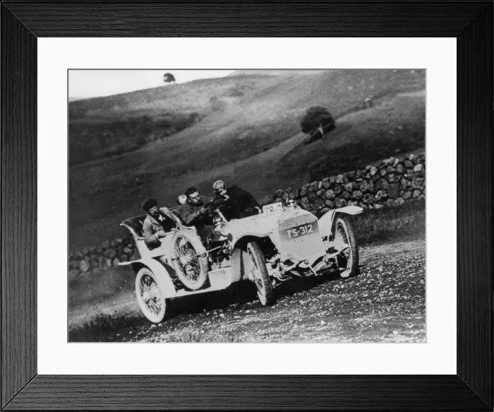 Framed Print : Ariel 40-50hp on 1908 Scottish trial. Creator: Unknown Framed Print : Ariel 40-50hp on 1908 Scottish trial. Creator: Unknown