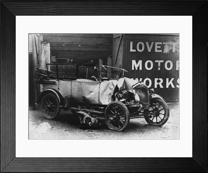 Framed Print : 1922 Bean with accident damage. Creator: Unknown Framed Print : 1922 Bean with accident damage. Creator: Unknown