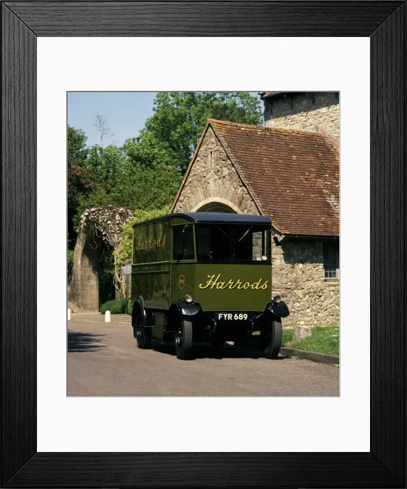 Framed Print : 1939 Harrods Electric delivery vehicle. Creator: Unknown Framed Print : 1939 Harrods Electric delivery vehicle. Creator: Unknown