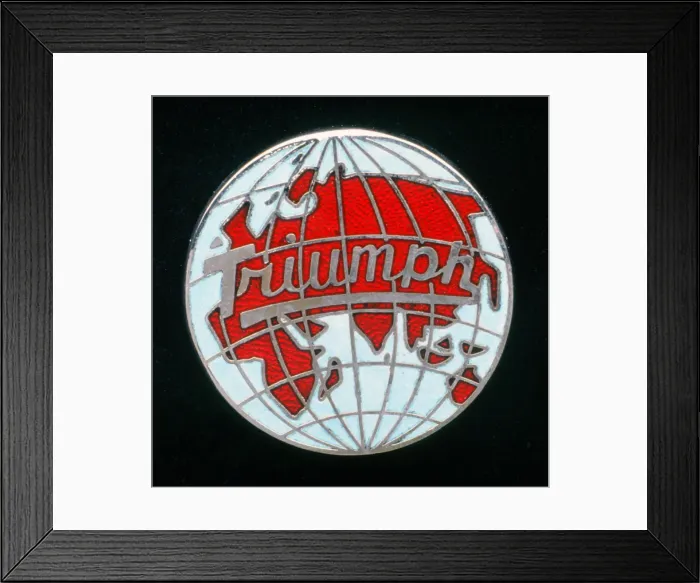 Framed Print : Triumph badge. Creator: Unknown Framed Print : Triumph badge. Creator: Unknown
