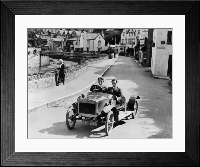 Framed Print : 1913 G. W. K. Cyclecar at Lynmouth, Devon. Creator: Unknown Framed Print : 1913 G. W. K. Cyclecar at Lynmouth, Devon. Creator: Unknown