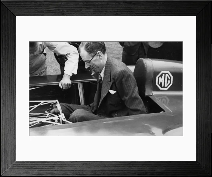 Framed Print : Reid Railton in MG EX135. Creator: Unknown Framed Print : Reid Railton in MG EX135. Creator: Unknown