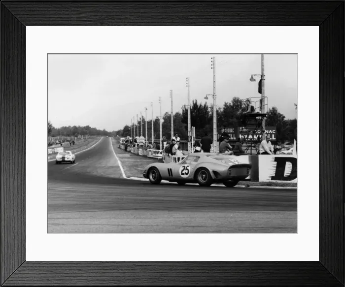 Framed Print : 1963 Ferrari 250 GTO, Dumay-Dernier at Le Mans. Creator: Unknown Framed Print : 1963 Ferrari 250 GTO, Dumay-Dernier at Le Mans. Creator: Unknown