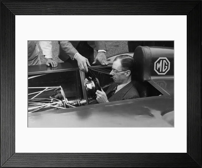 Framed Print : Reid Railton in MG EX135. Creator: Unknown Framed Print : Reid Railton in MG EX135. Creator: Unknown