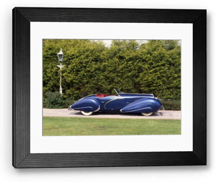 Framed Print : 1938 Delahaye 135 Figoni & Falaschi coachwork. Creator: Unknown Framed Print : 1938 Delahaye 135 Figoni & Falaschi coachwork. Creator: Unknown