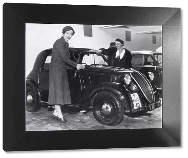 1937 Fiat 500 R. A. C. Rally Joan Richmond and Mrs Gordon Simpson. Creator: Unknown