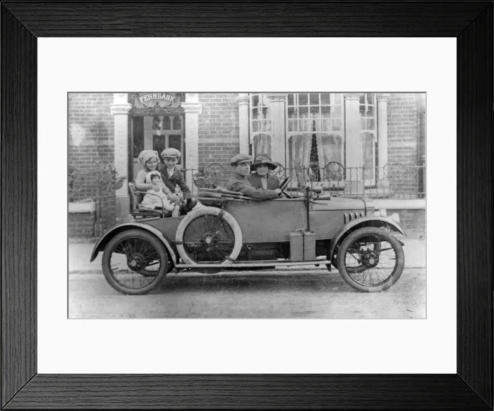 Framed Print : 1914 G. W. K. with family on board. Creator: Unknown Framed Print : 1914 G. W. K. with family on board. Creator: Unknown