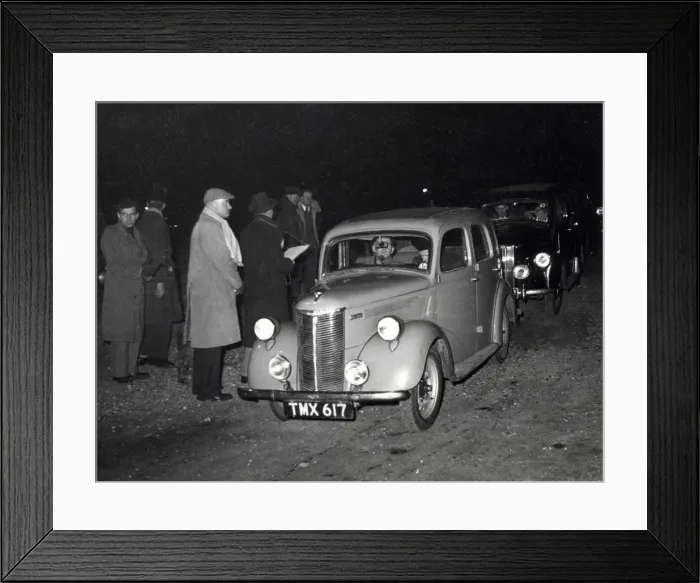 Framed Print : Ford Prefect, 1948 Cats Eyes Rally. Creator: Unknown Framed Print : Ford Prefect, 1948 Cats Eyes Rally. Creator: Unknown