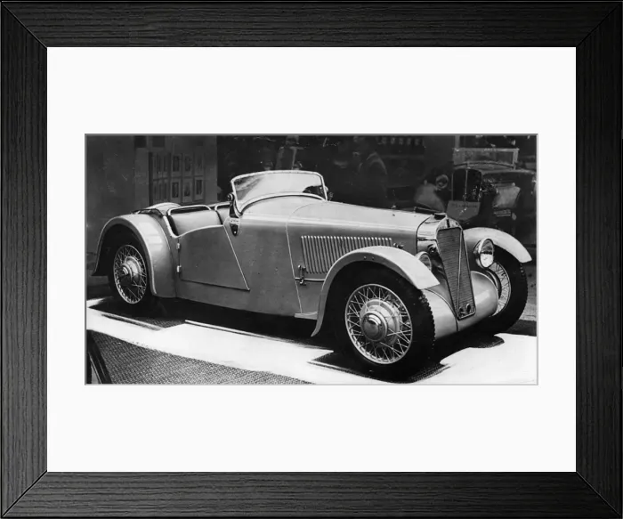 Framed Print : 1935 Georges Irat at a motorshow. Creator: Unknown Framed Print : 1935 Georges Irat at a motorshow. Creator: Unknown