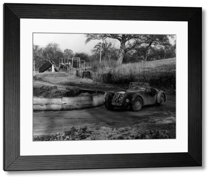 Framed Print : 1950 Healey Silverstone, R. A. C. Rally, Prescott 1954. Creator: Unknown Framed Print : 1950 Healey Silverstone, R. A. C. Rally, Prescott 1954. Creator: Unknown