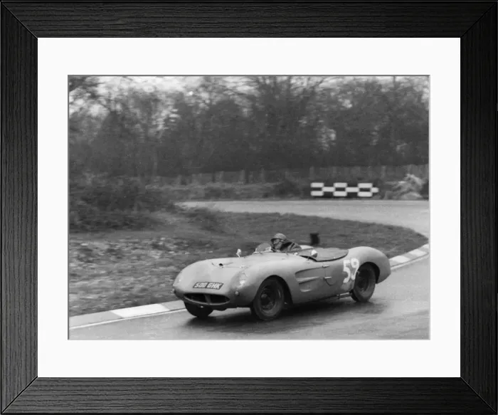 Framed Print : 1956 Fairthorpe Electron at Brands Hatch. Creator: Unknown Framed Print : 1956 Fairthorpe Electron at Brands Hatch. Creator: Unknown