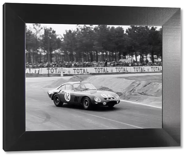 1963 Ferrari 250 GTO driven by Sears  /  Salmon at Le Mans. Creator: Unknown