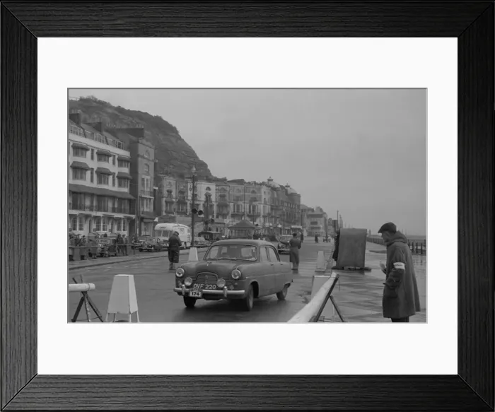 Framed Print : 1954 Ford Zephyr, J. Risk, P. Wren on Redex Rally. Creator: Unknown Framed Print : 1954 Ford Zephyr, J. Risk, P. Wren on Redex Rally. Creator: Unknown