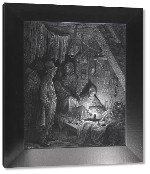 Opium Smoking - The Lascars Room in Edwin Drood, 1872. Creator: Gustave Doré