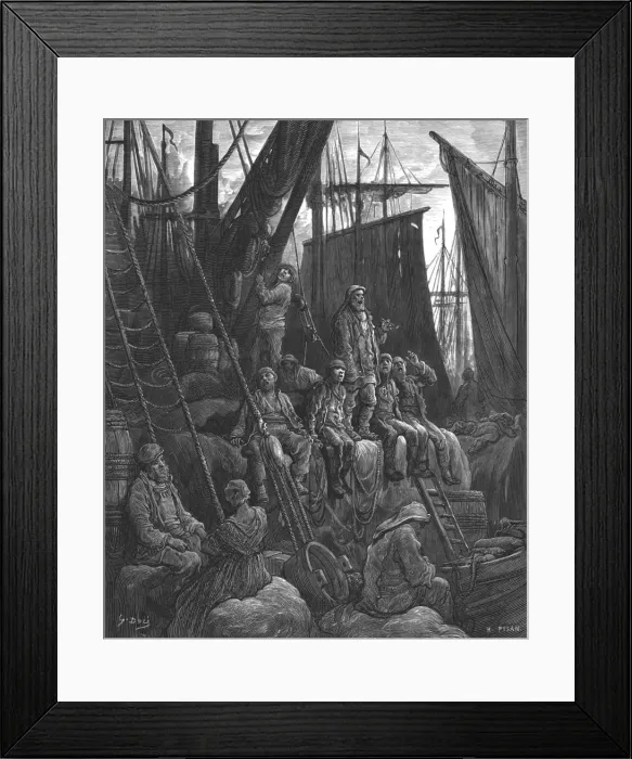 Framed Print : Off Billingsgate, 1872. Creator: Gustave Doré