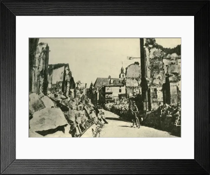 Framed Print : Devastation in Verdun, northern France, First World War, 1916, (c1920). Creator: Unknown Framed Print : Devastation in Verdun, northern France, First World War, 1916, (c1920). Creator: Unknown