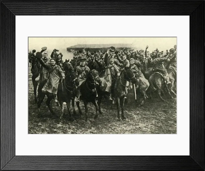 Framed Print : Canadian cavalry, First World War, 1916, (c1920). Creator: Unknown Framed Print : Canadian cavalry, First World War, 1916, (c1920). Creator: Unknown