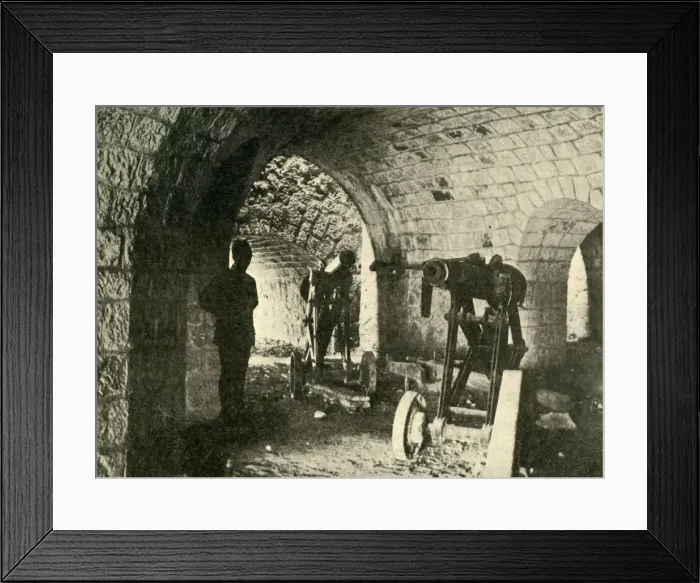 Framed Print : Artillery at Fort Souville, Verdun, northern France, First World War, c1916, (c1920) Framed Print : Artillery at Fort Souville, Verdun, northern France, First World War, c1916, (c1920)