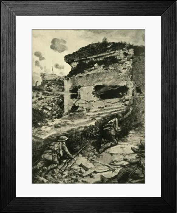 Framed Print : The Enemys New Defence System in 1917... (c1920). Creator: Unknown Framed Print : The Enemys New Defence System in 1917... (c1920). Creator: Unknown