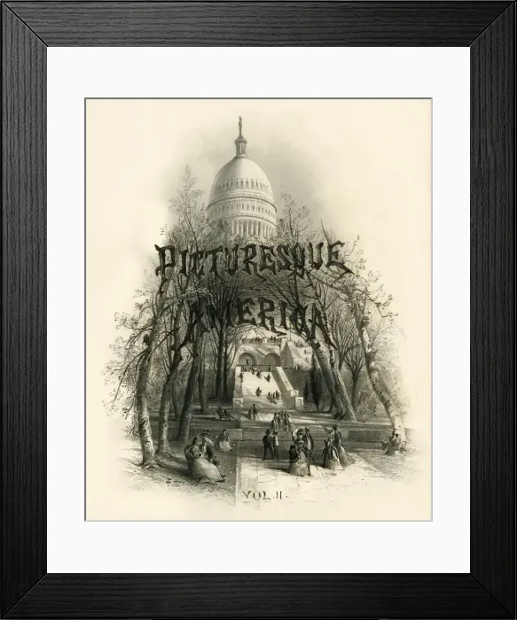 Framed Print : Dome of the Capitol, 1874. Creator: Edward Paxman Brandard Framed Print : Dome of the Capitol, 1874. Creator: Edward Paxman Brandard