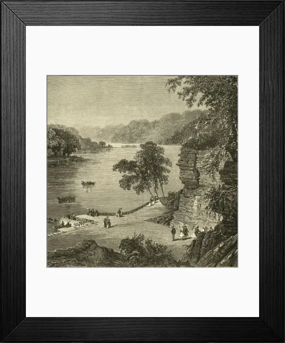 Framed Print : Rockland Landing, on the Schuylkill, 1874. Creator: John Filmer Framed Print : Rockland Landing, on the Schuylkill, 1874. Creator: John Filmer