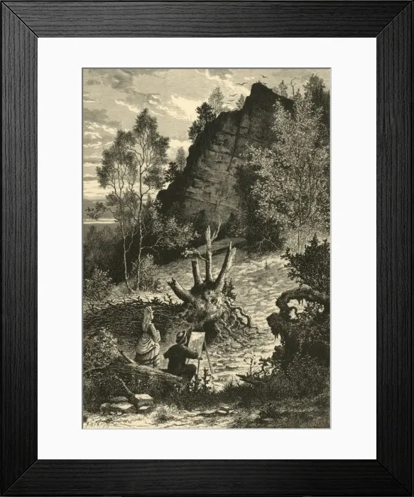 Framed Print : Eagle Rock, Orange, 1874. Creator: A. Measom Framed Print : Eagle Rock, Orange, 1874. Creator: A. Measom