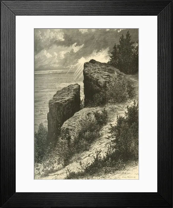 Framed Print : Washington Rock, 1874. Creator: A. Measom Framed Print : Washington Rock, 1874. Creator: A. Measom