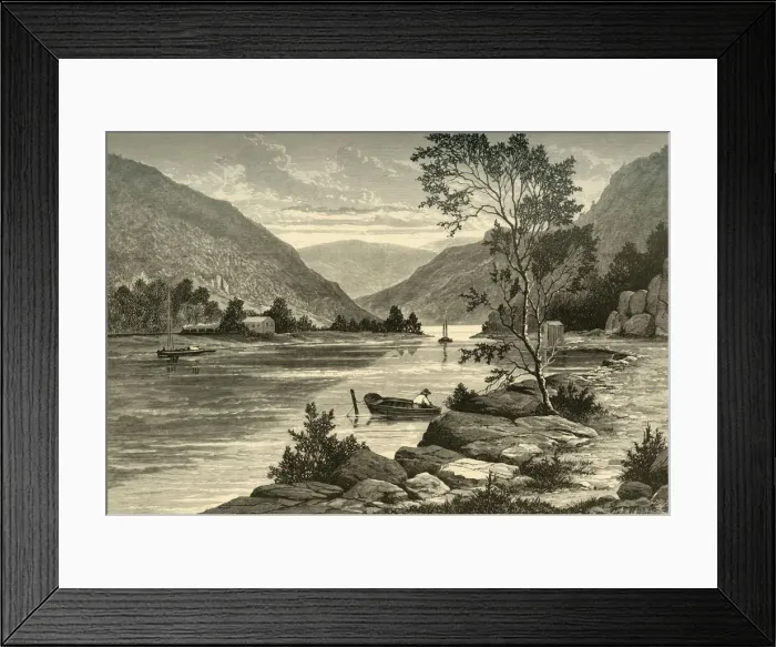 Framed Print : Ramapo River, 1874. Creator: A. Measom Framed Print : Ramapo River, 1874. Creator: A. Measom