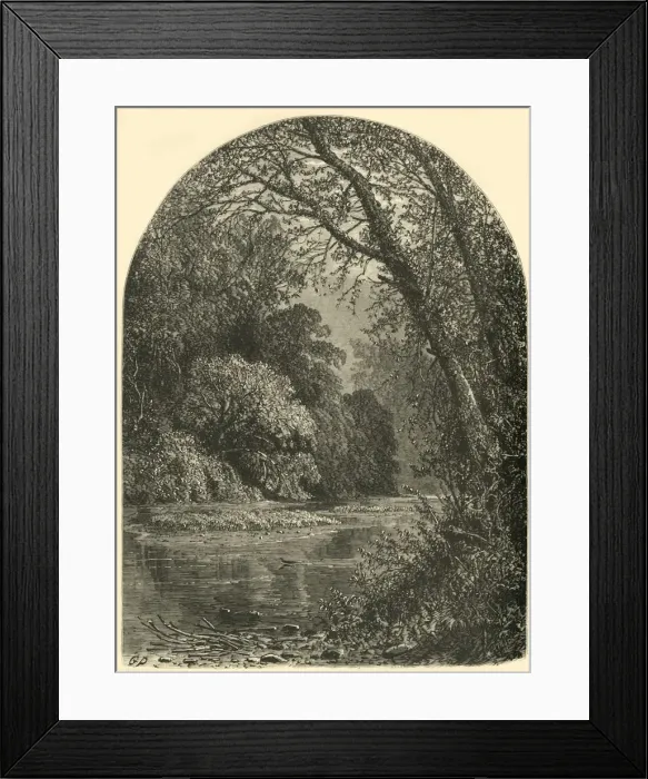 Framed Print : Moss Islands, in the Juniata, 1874. Creator: W. H. Morse Framed Print : Moss Islands, in the Juniata, 1874. Creator: W. H. Morse