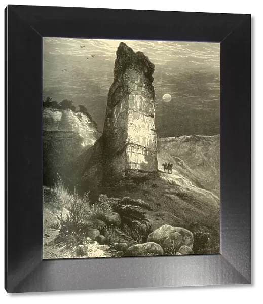 Monument Rock, Echo Canon, 1874. Creator: Frederick William Quartley