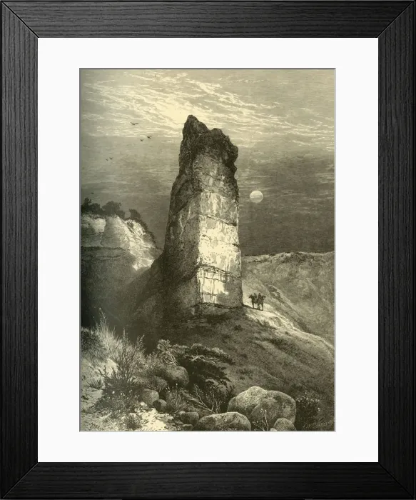 Framed Print : Monument Rock, Echo Canon, 1874. Creator: Frederick William Quartley Framed Print : Monument Rock, Echo Canon, 1874. Creator: Frederick William Quartley