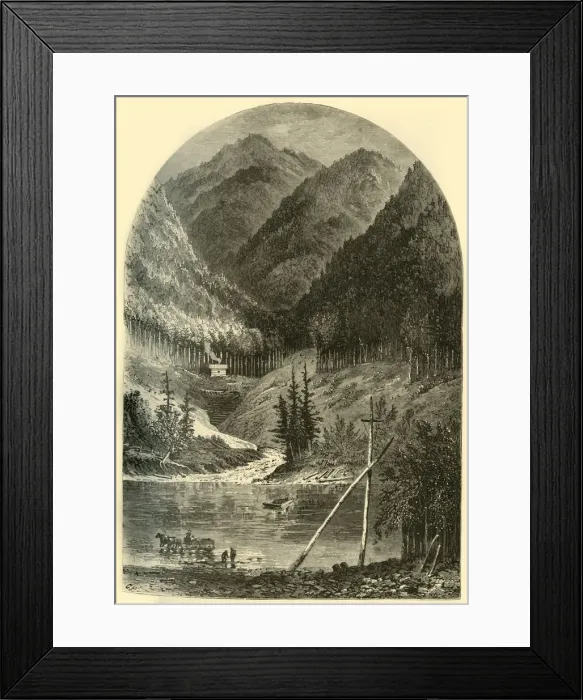 Framed Print : Ferry at Renovo, 1874. Creator: A. Measom Framed Print : Ferry at Renovo, 1874. Creator: A. Measom