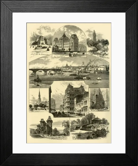 Framed Print : St. Louis, c1870. Creator: John Filmer Framed Print : St. Louis, c1870. Creator: John Filmer