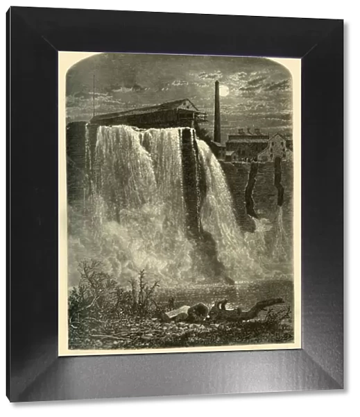 West Side, Upper Falls of the Genesee, 1874. Creator: W. H. Morse