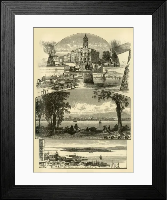 Framed Print : Montreal, 1874. Creator: John Filmer Framed Print : Montreal, 1874. Creator: John Filmer