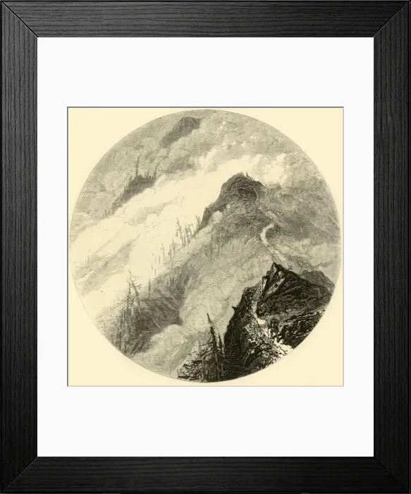 Framed Print : Ascent of Whiteface, 1874. Creator: Harry Fenn Framed Print : Ascent of Whiteface, 1874. Creator: Harry Fenn