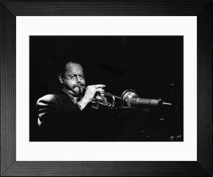 Framed Print : Ian Carr, Nucleus, Ronnie Scotts, Soho, London, May 1991. Creator: Brian O Connor Framed Print : Ian Carr, Nucleus, Ronnie Scotts, Soho, London, May 1991. Creator: Brian O Connor