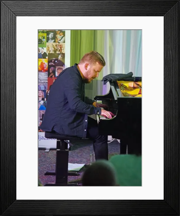 Framed Print : Oddgeir Berg, Watermill Jazz Club, Dorking, Surrey, 3 Sept 2019. Creator: Brian O Connor Framed Print : Oddgeir Berg, Watermill Jazz Club, Dorking, Surrey, 3 Sept 2019. Creator: Brian O Connor