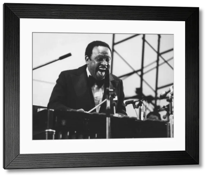 Framed Print : Lionel Hampton Big Band, Capital Radio Jazz Festival, Knebworth, Herts, 1982. Creator Framed Print : Lionel Hampton Big Band, Capital Radio Jazz Festival, Knebworth, Herts, 1982. Creator