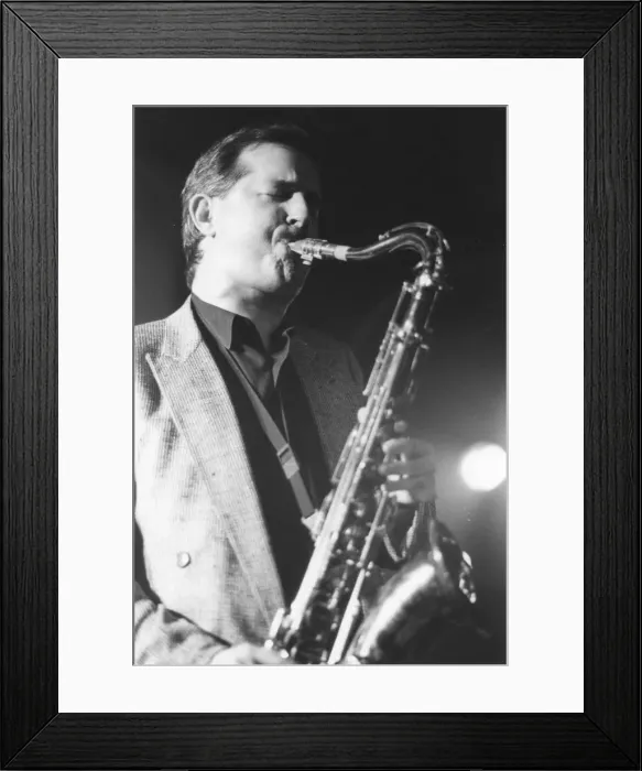 Framed Print : Scott Hamilton, Jazz Caravan, Exchange, Cambridge, 1991. Creator: Brian Foskett Framed Print : Scott Hamilton, Jazz Caravan, Exchange, Cambridge, 1991. Creator: Brian Foskett