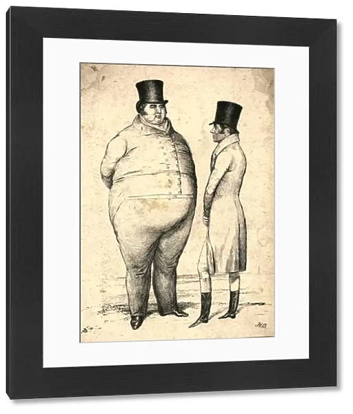 Two Personages of Great Weight on the Turf. Query_Which is the weightier ?, 1829