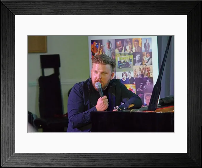 Framed Print : Oddgeir Berg, Watermill Jazz Club, Dorking, Surrey, 3 Sept 2019. Creator: Brian O Connor Framed Print : Oddgeir Berg, Watermill Jazz Club, Dorking, Surrey, 3 Sept 2019. Creator: Brian O Connor