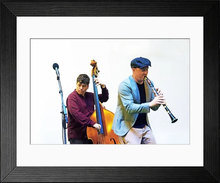 Framed Print : Adrian Cox and Simon Read, Adrian Cox Quartet, Loughton Methodist Church, Essex, 28 Sept 2019 Framed Print : Adrian Cox and Simon Read, Adrian Cox Quartet, Loughton Methodist Church, Essex, 28 Sept 2019