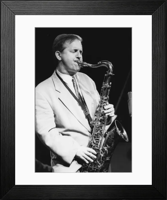 Framed Print : Scott Hamilton, Brecon Jazz Festival, Powys, Wales, 1998. Creator: Brian Foskett Framed Print : Scott Hamilton, Brecon Jazz Festival, Powys, Wales, 1998. Creator: Brian Foskett