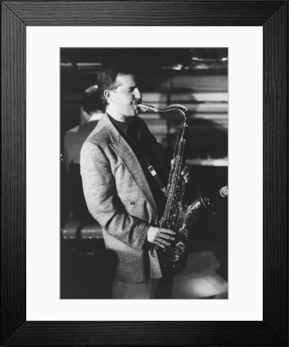 Framed Print : Scott Hamilton, Jazz Caravan, Exchange, Cambridge, 1991. Creator: Brian Foskett Framed Print : Scott Hamilton, Jazz Caravan, Exchange, Cambridge, 1991. Creator: Brian Foskett
