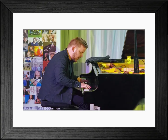 Framed Print : Oddgeir Berg, Watermill Jazz Club, Dorking, Surrey, 3 Sept 2019. Creator: Brian O Connor Framed Print : Oddgeir Berg, Watermill Jazz Club, Dorking, Surrey, 3 Sept 2019. Creator: Brian O Connor