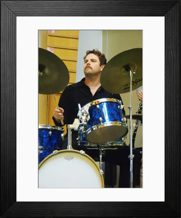 Framed Print : Gethin Jones, Adrian Cox Quartet, Loughton Methodist Church, Essex, 28 Sept 2019. Creator Framed Print : Gethin Jones, Adrian Cox Quartet, Loughton Methodist Church, Essex, 28 Sept 2019. Creator